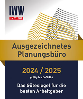 Ausgezeichnetes Planungsbüro Siegel 2024-2025